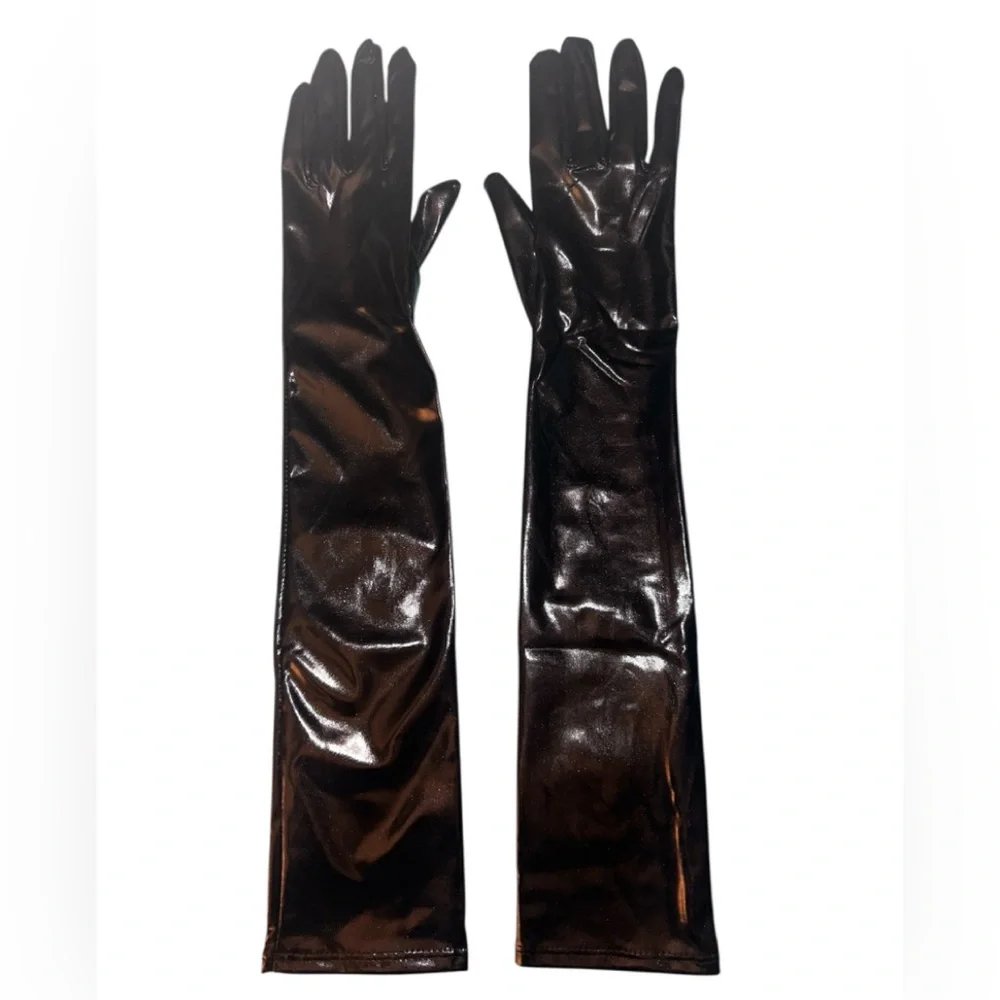 Elegant Black Long Gloves